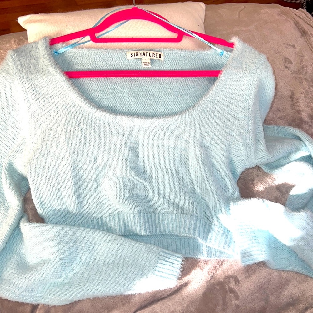 fuzzy sweater
